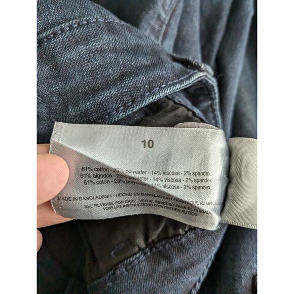 Sanctuary Slim Straight Jeans 10 Nighthawk Stretch High Rise Denim Soft Slim Fit - Picture 6 of 11